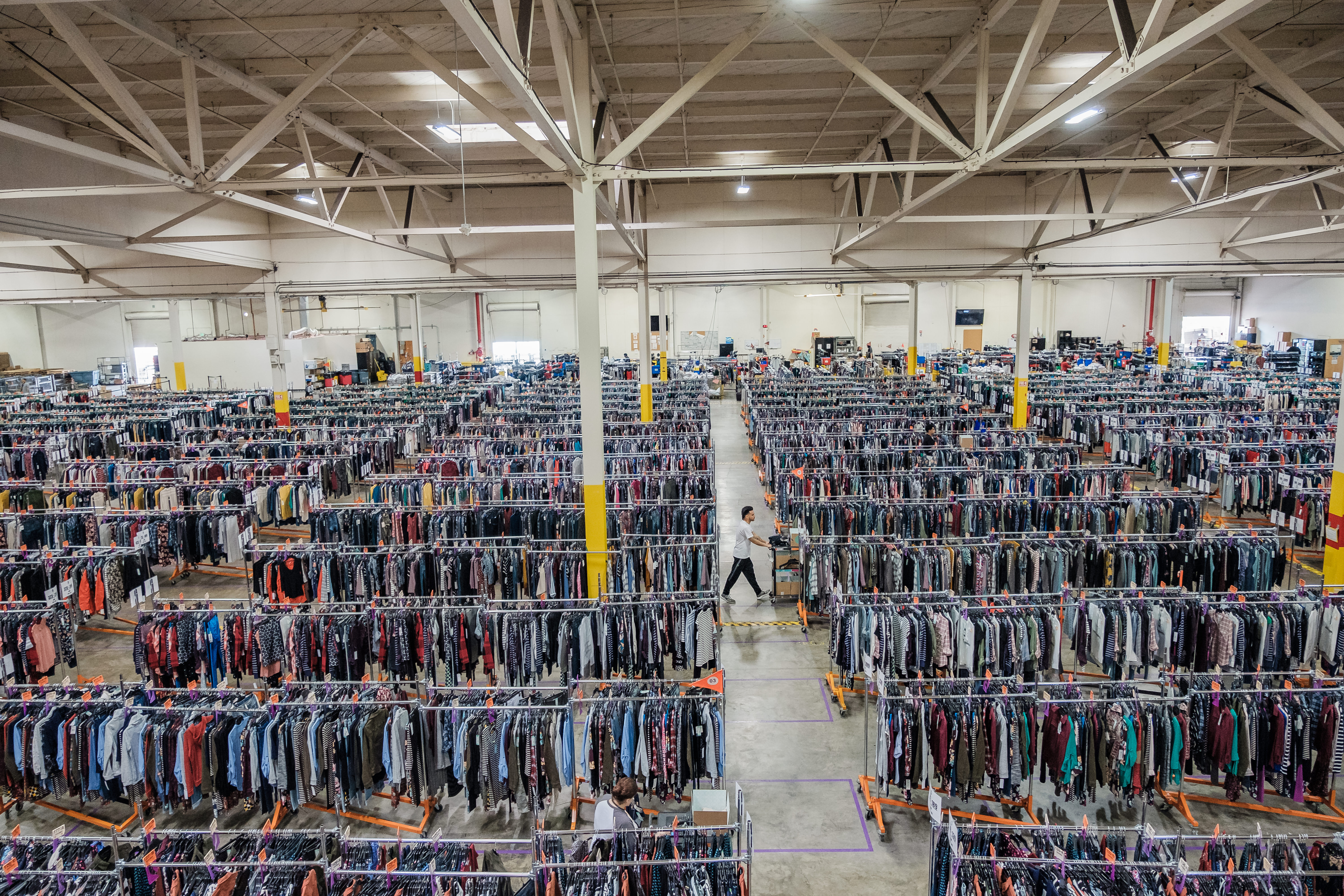 inside a Stitch Fix warehouse